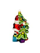 Picture of Santa behind tree 1668B